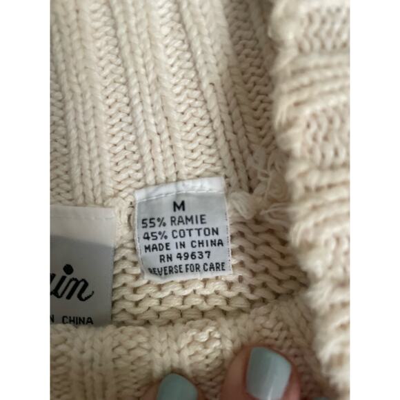 Embroidered Cream Sweater - Picture 5 of 5